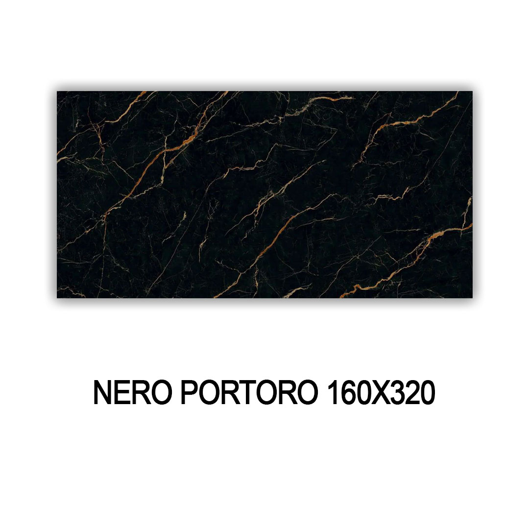 GRANDE NERO PORTORO 160X320 20mm  SINTERED STONE 