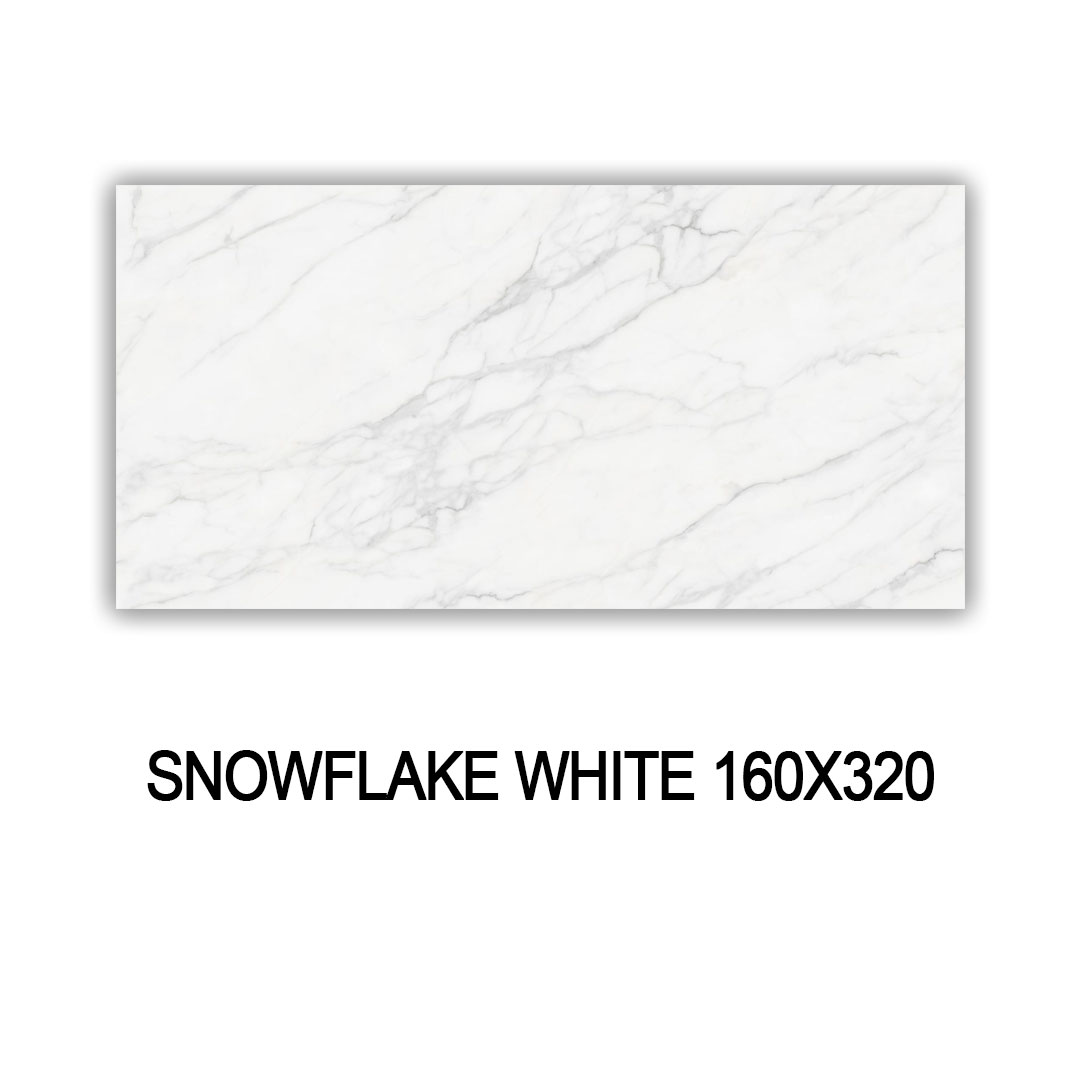 GRANDE SNOWFLAKE WHITE 160X320 12mm  SINTERED STONE 