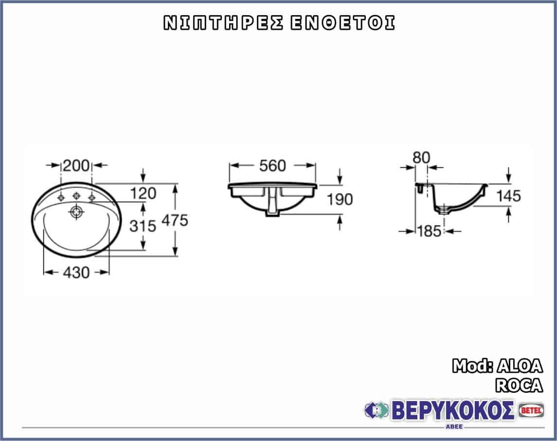 ΝΙΠΤΗΡΕΣ ΕΝΘΕΤΟΙ & ΗΜΙΕΝΘΕΤΟΙ - ALOA - ROCA Image 1++