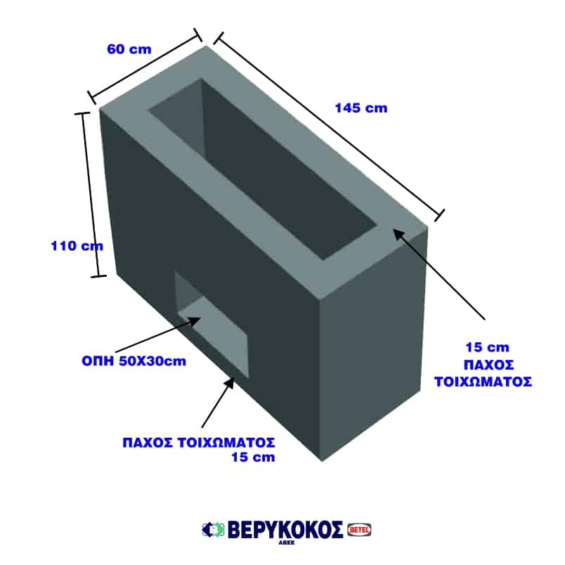 ΒΑΣΗ PILLAR 145Χ110Χ60