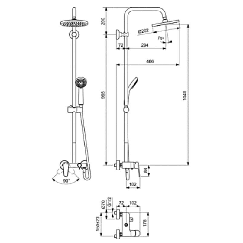 ΣΤΗΛΗ ΝΤΟΥΣ VIDIMA B0976 IDEAL STANDARD Image 1++