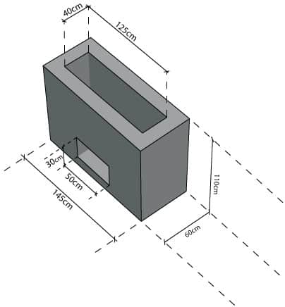 ΦΡΕΑΤΙΟ-ΒΑΣΗ PILLAR 80Χ80Χ80 Image 1++