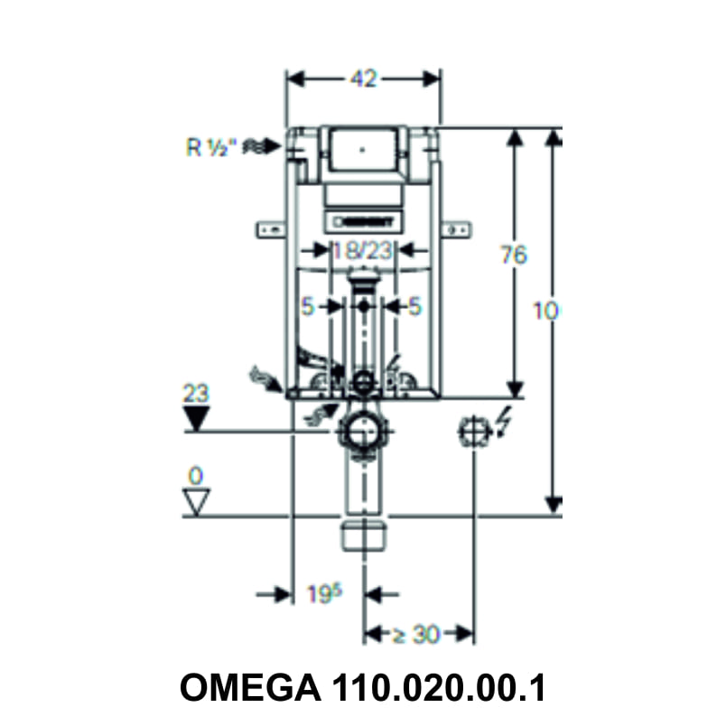 ΚΑΖΑΝΑΚΙ GEBERIT OMEGA 110.020.00.1 Image 1++