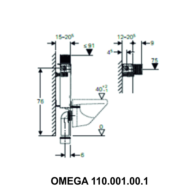 ΚΑΖΑΝΑΚΙ GEBERIT OMEGA 110.001.00.1 Image 1++