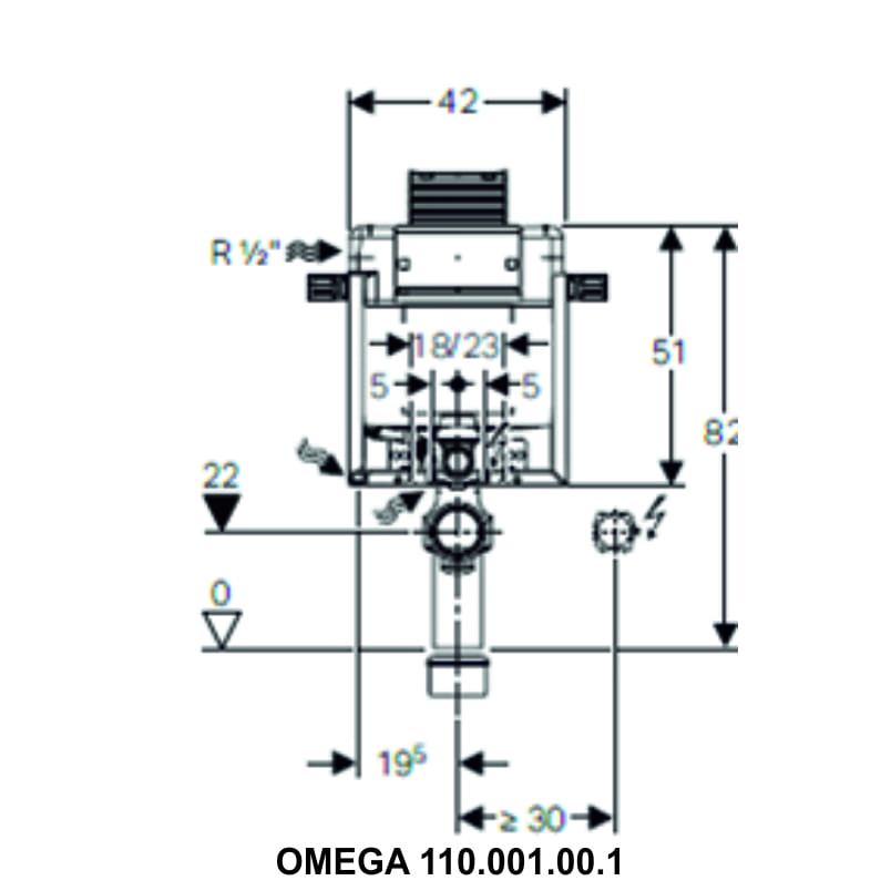 ΚΑΖΑΝΑΚΙ GEBERIT OMEGA 110.001.00.1 Image 1++