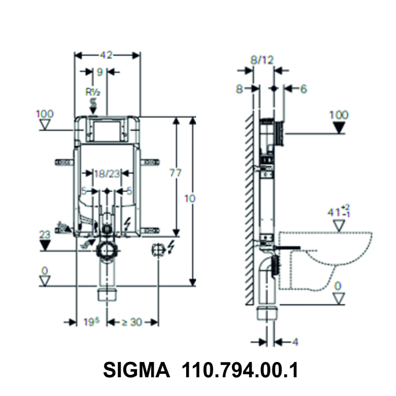 ΚΑΖΑΝΑΚΙ GEBERIT SIGMA 110.794.00.1 Image 1++