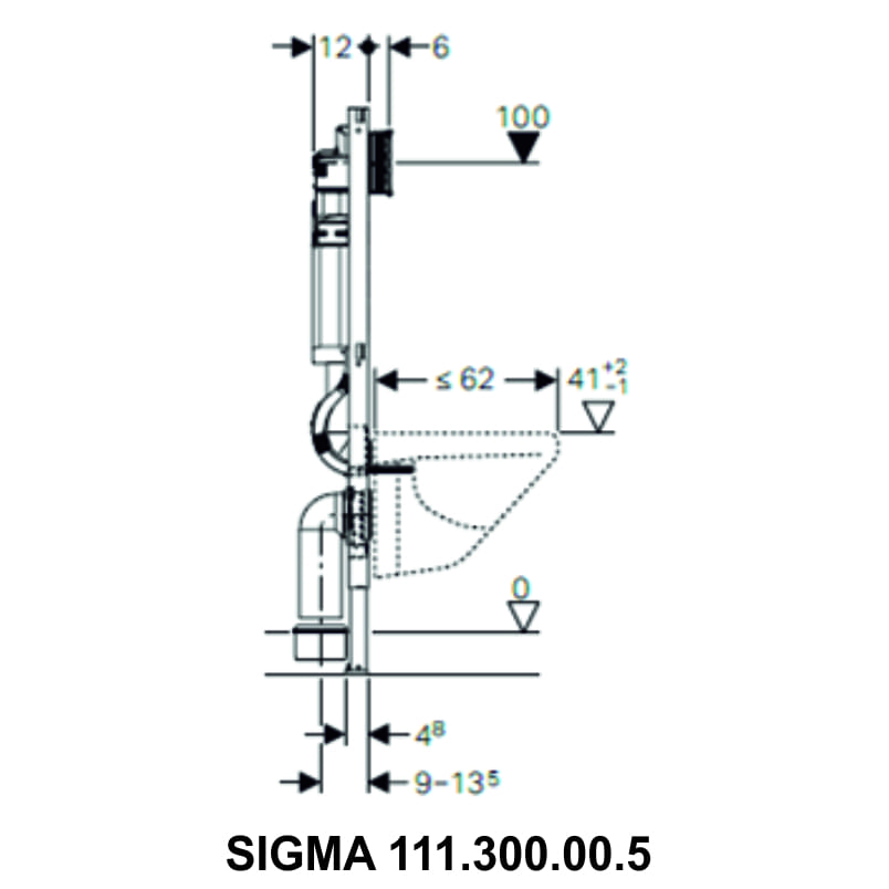 ΚΑΖΑΝΑΚΙ SIGMA 111.300.00.5 GEBERIT Image 1++