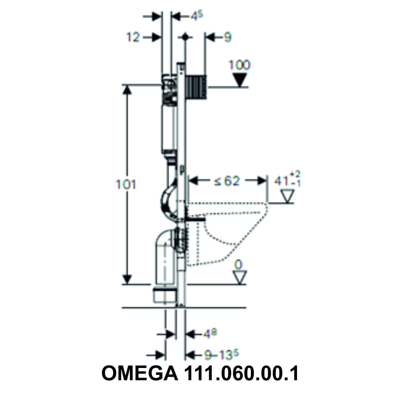 ΚΑΖΑΝΑΚΙ OMEGA 111.060.00.1 GEBERIT Image 1++