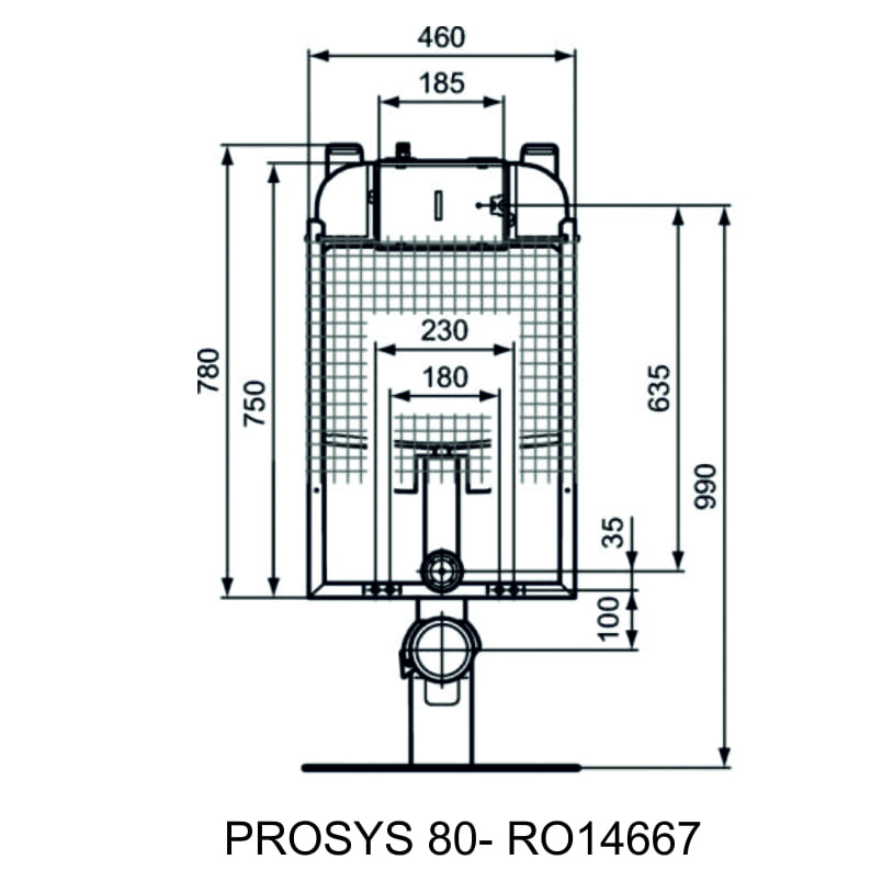 KAZANAKI PROSYS 80 - R014667 IDEAL STANDARD Image 1++