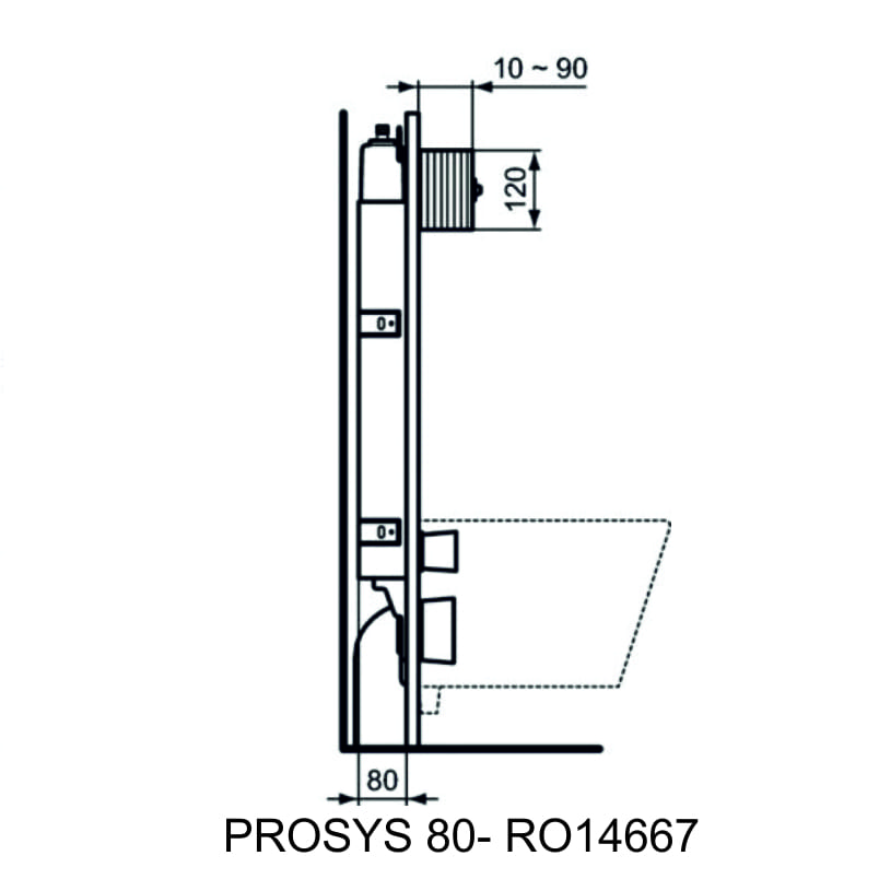KAZANAKI PROSYS 80 - R014667 IDEAL STANDARD Image 1++