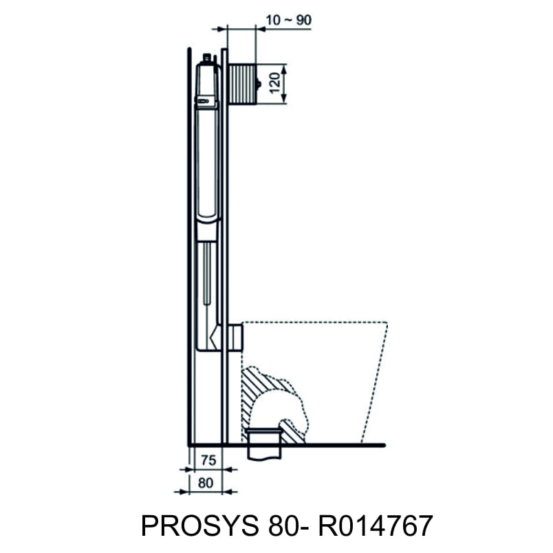 KAZANAKI PROSYS 80 - R014767 IDEAL STANDARD Image 1++