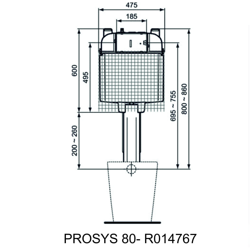 KAZANAKI PROSYS 80 - R014767 IDEAL STANDARD Image 1++